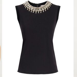 NWT Cinq à Sept Pearl Necklace Brielle Tee